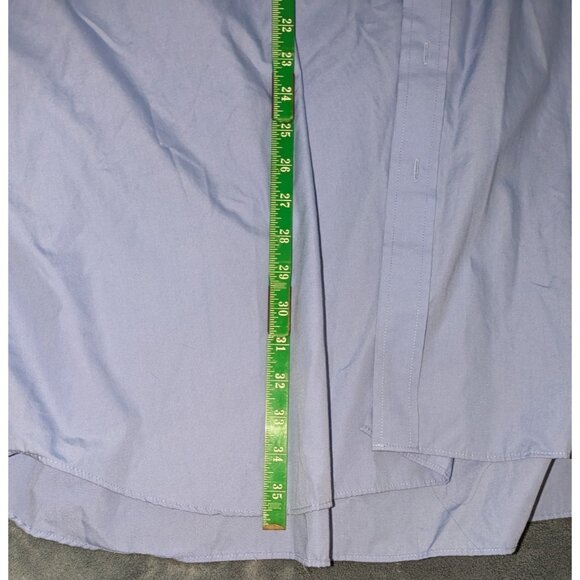 Croft & Barrow Easy Care Classic Fit Dress Shirt Men's Long Sleeve Blue neck 22 - Picture 6 of 11